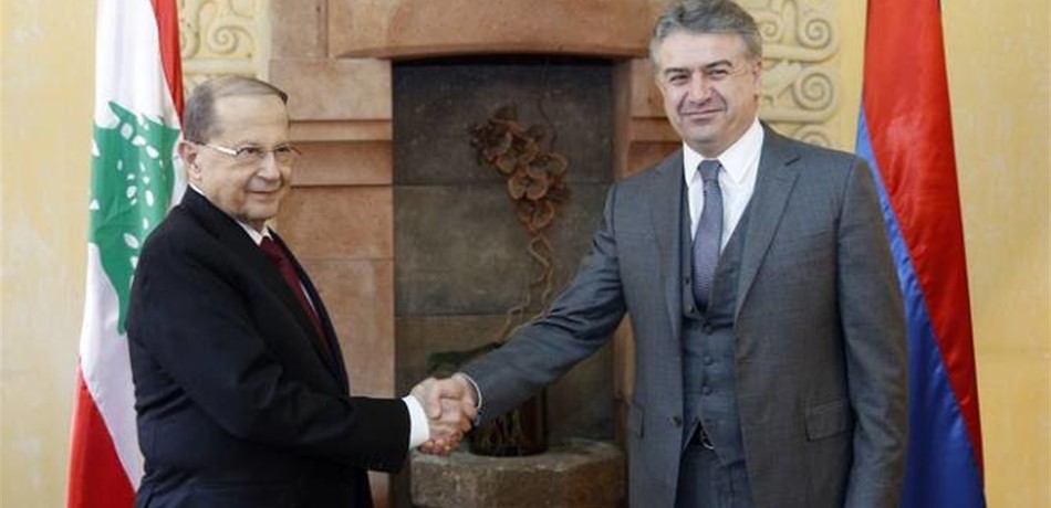 رئيس وزراء أرمينيا اليوم في لبنان