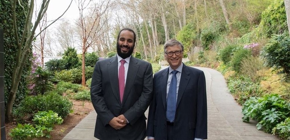 بن سلمان يلتقي بيل غيتس في سياتل<br/>