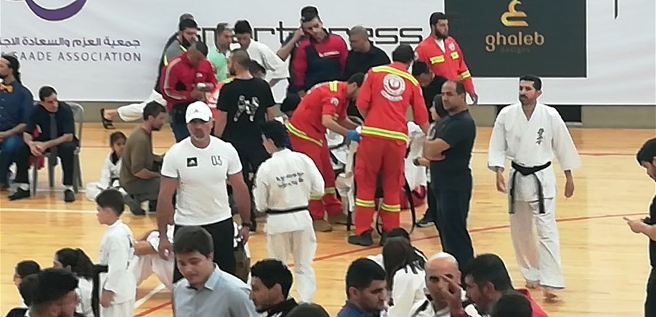 بالصور.. إصابات خلال تغطية فعاليات كأس ماتسوشيما الدولي بطرابلس