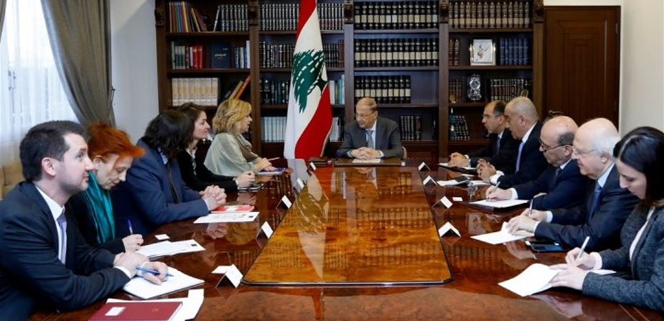 عون التقى رئيسة بعثة الاتحاد الاوروبي لمراقبة الانتخابات