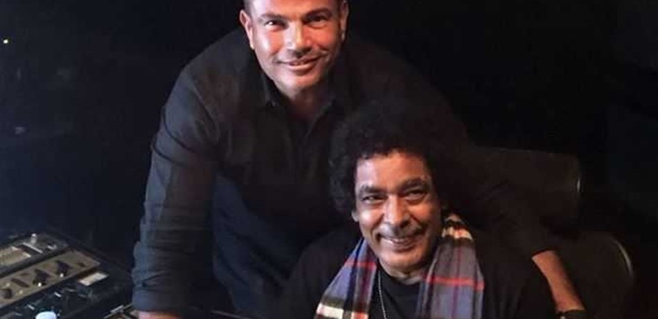 عمرو دياب يساند محمد منير بعد أزمته الصحية!