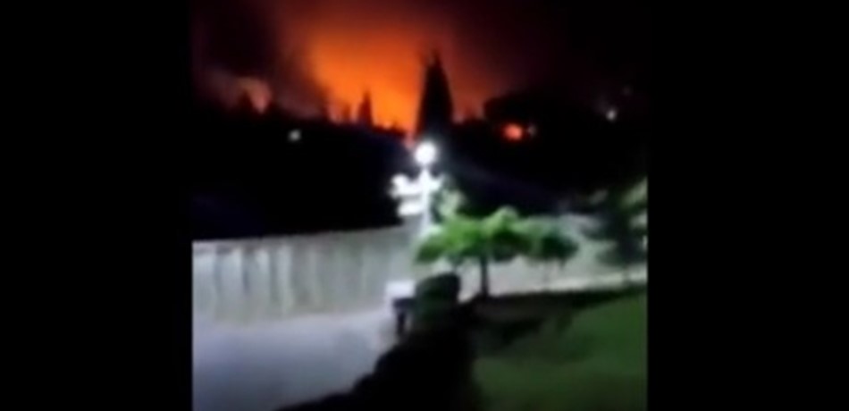 بالفيديو.. شاهد قوة الضربة الإسرائيلية ليلاً قرب دمشق