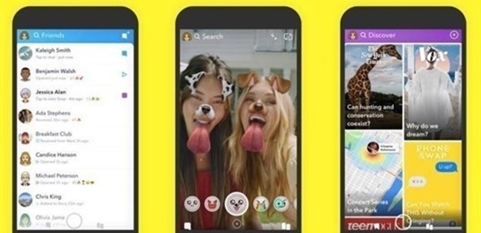 إصدار جديد من تطبيق "سناب شات" لأجهزة "آيفون"