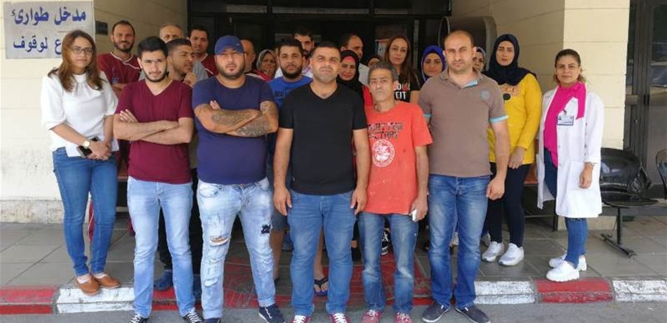 موظفو مستشفى صيدا الحكومي يطالبون بإنصافهم.. الإضراب مستمر! 