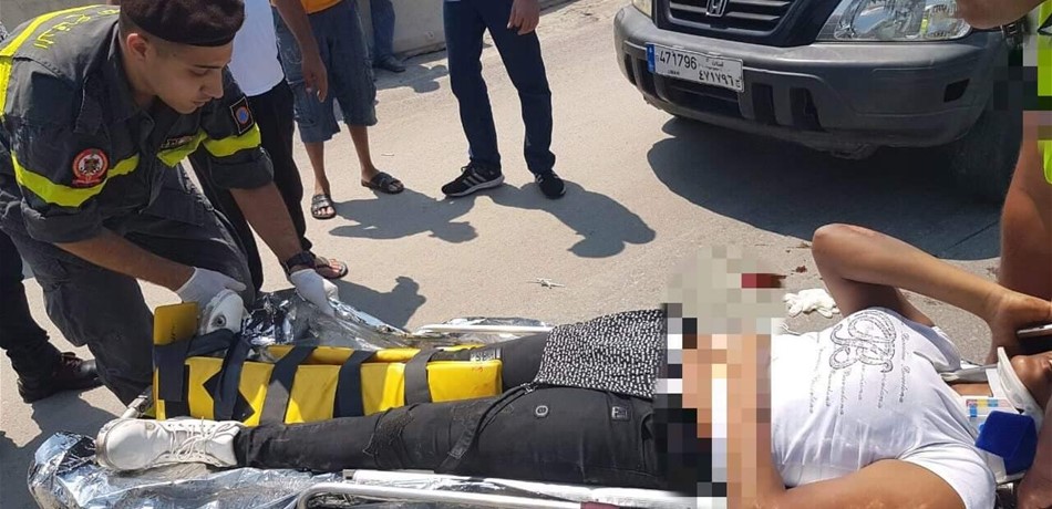 بالصور.. جريحة من التابعية الإثيوبية صدماً في جلّ الديب