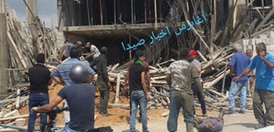 كارثة في صيدا: إنهار المبنى.. حتى قبل بنائه!