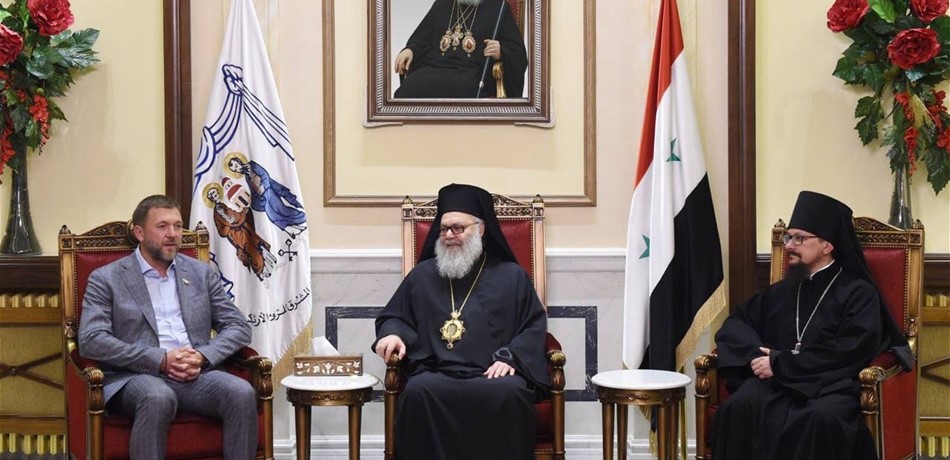 يوحنا العاشر التقى وفداً من الدوما الروسي