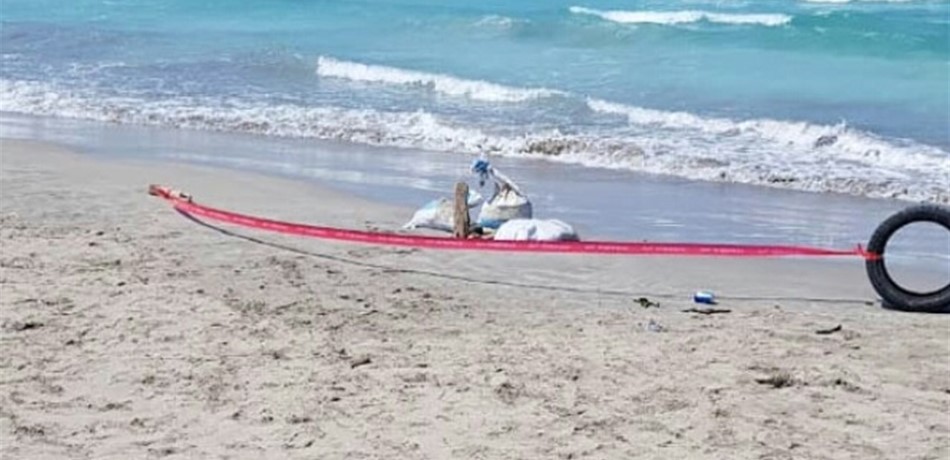 بالصورة: العثور على جزء من قنبلة عند شاطئ صور 