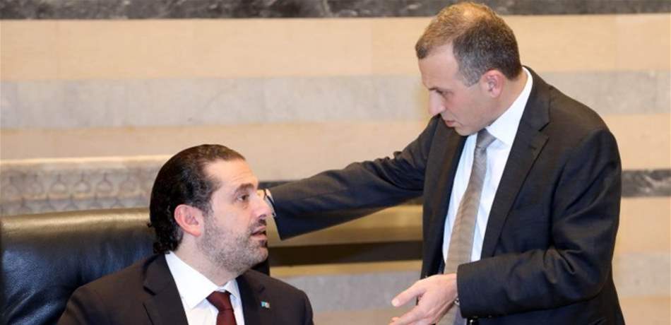 لقاء حاسم للحريري مع باسيل مساء الأحد