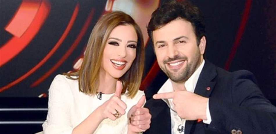 تيم حسن يبارك لزوجته بـ"تخاريف"!