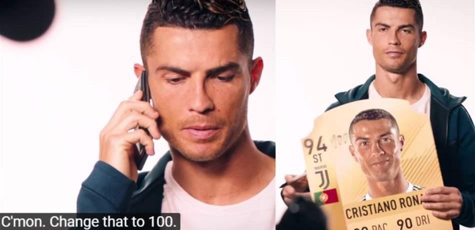 رونالدو يحتج على تصنيفه في لعبة "فيفا 19"!