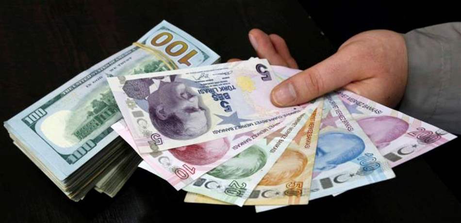 الليرة التركية تتراجع مجدداً أمام الدولار