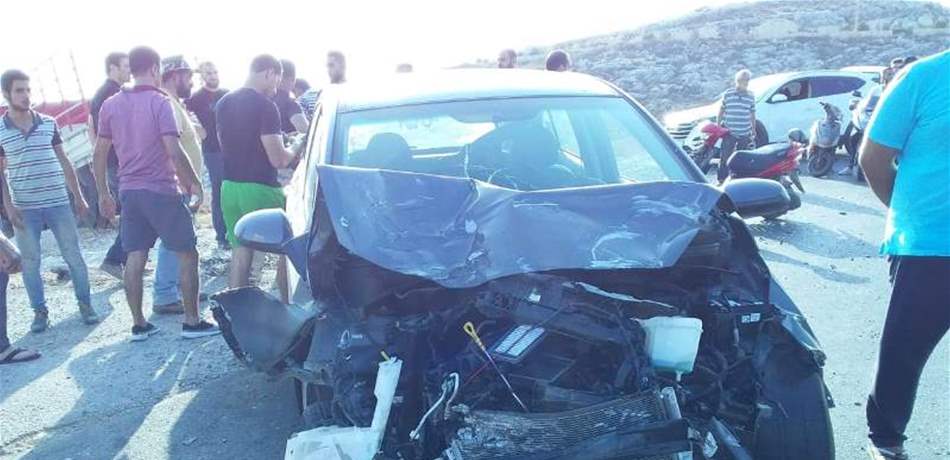 جريح في حادث سير على طريق عام كوثرية السياد (صورة)