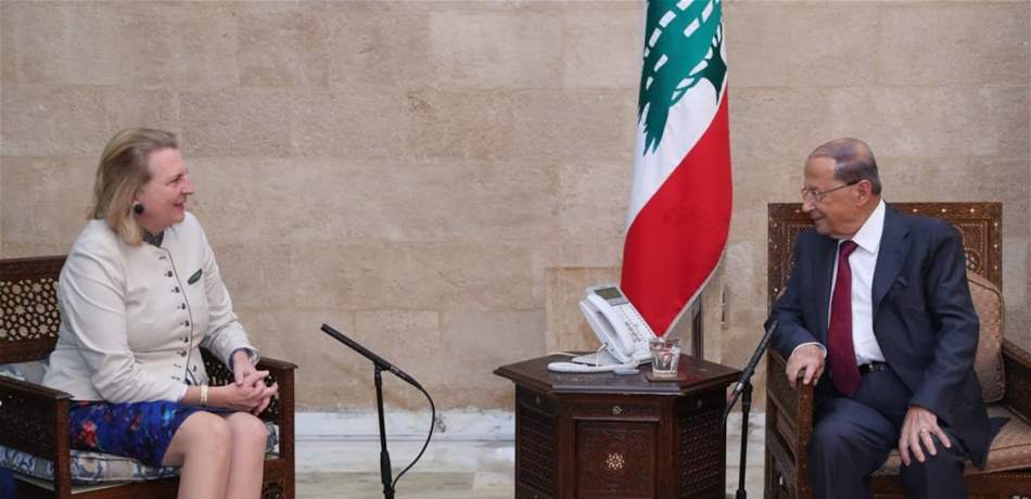 عون التقى كنيسيل: لبنان سيواجه اي اعتداء اسرائيلي ضد سيادته