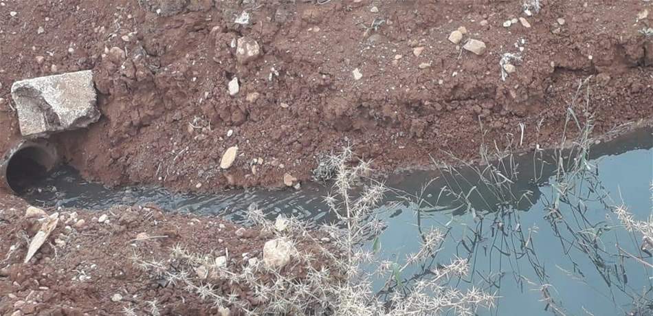 أوقف لريّ مزروعاته بمياه الصرف الصحي في بعلبك 
