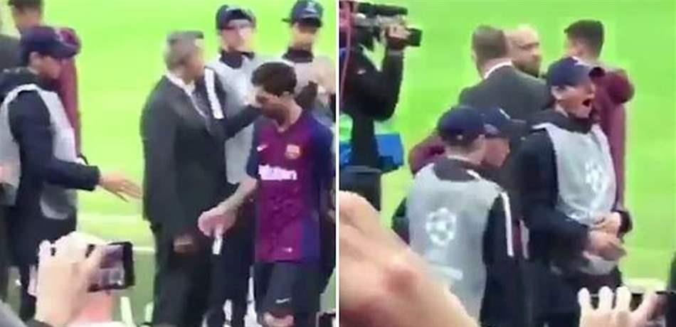 ميسي يُصيب مشجّعًا مهووسًا بالذهول! (فيديو)