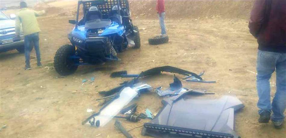 جريحان بحادث بين ATV دراجة نارية في عيون السيمان