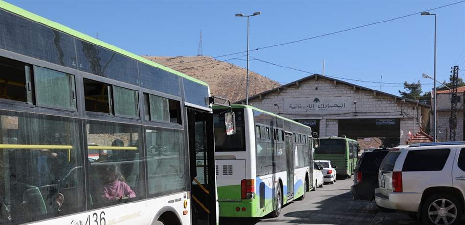 عودة 545 نازحاً سورياً من لبنان الى سوريا