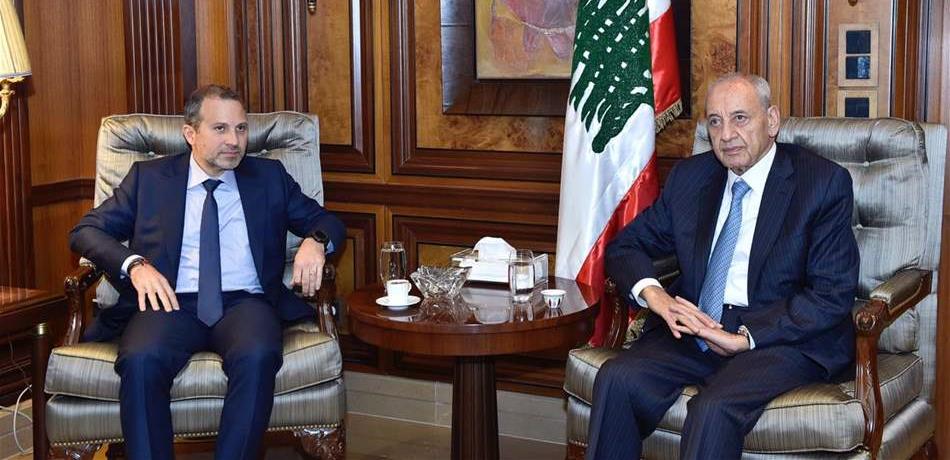 باسيل من عين التينة: للعودة إلى المعايير وعدالة التمثيل 