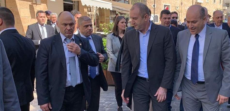 قبيل مغادرته لبنان.. رئيس جمهورية بلغاريا زار جبيل  