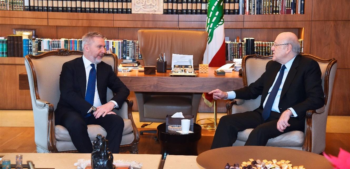 ميقاتي استقبل وزير الدفاع الإيطالي: عازمون على إعادة لم الشمل الحكوميّ
