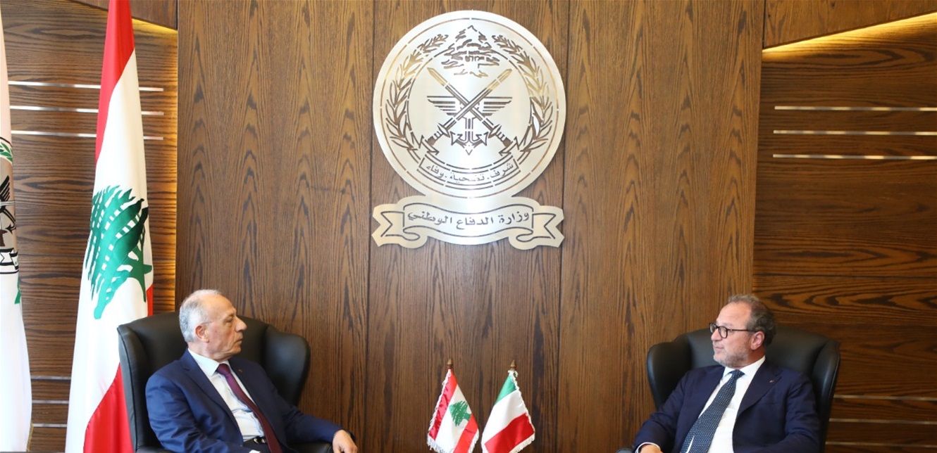  سليم استقبل  وكيل وزارة الدفاع الإيطالية