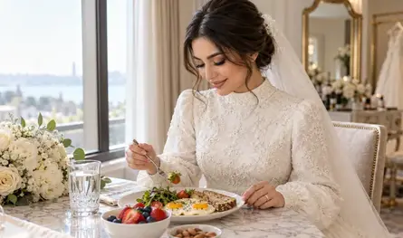 قبل ارتداء فستان الزفاف.. أطعمة يُنصح بتناولها وأخرى بتجنبها