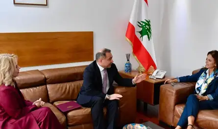 لحود بحثت مع رئيس "روسليفان" في التعاون السياحي بين لبنان وروسيا