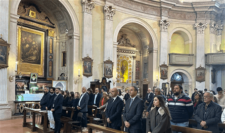 صليبا يختتم زيارته إلى ميلانو بقداس في كنيسة مار شربل